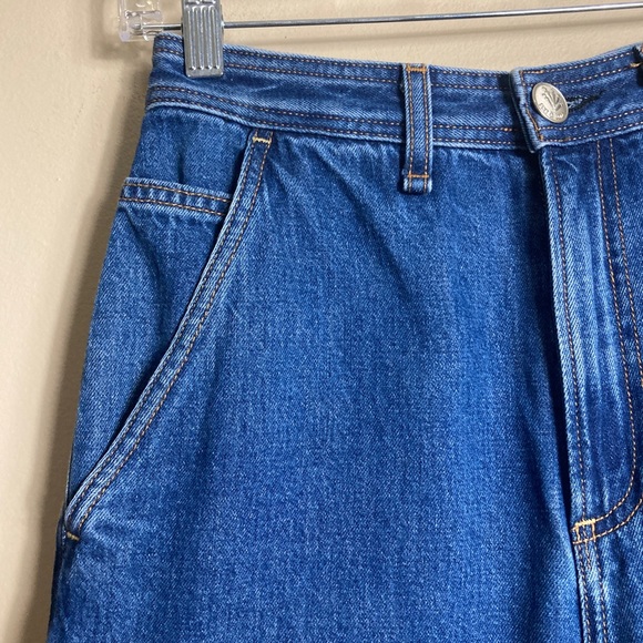 Rag & Bone Ruth Super-High Rise Straight Jeans in Clean Lagoon - Picture 9 of 16